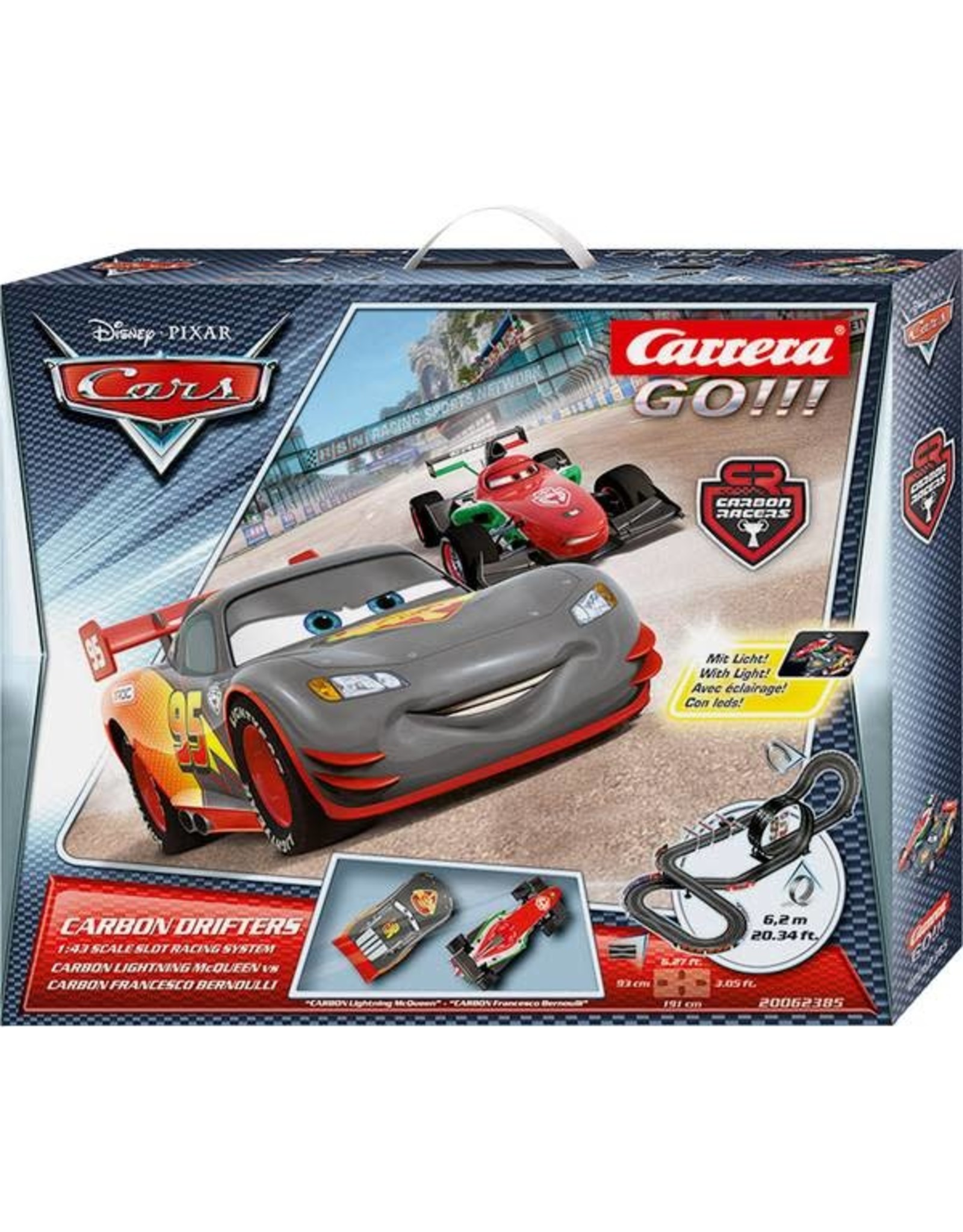 DISNEY Carrera GO!!! Cars Carbon Drifters - Racebaan