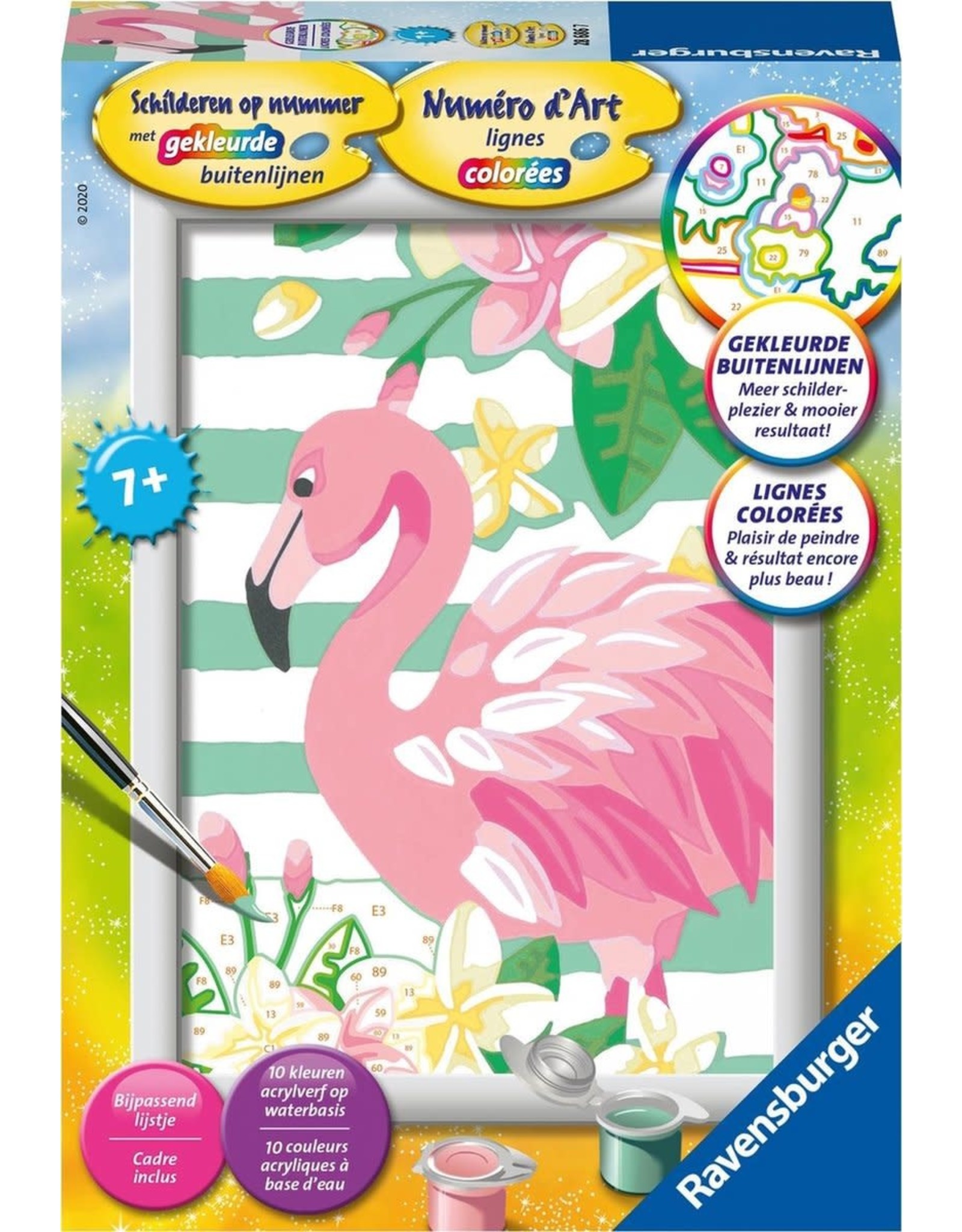 RAVENSBURGER Ravensburger schilderen op nummer Flamingo