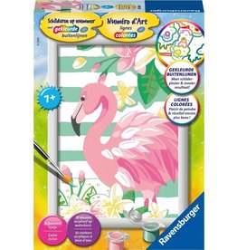 RAVENSBURGER Ravensburger schilderen op nummer Flamingo