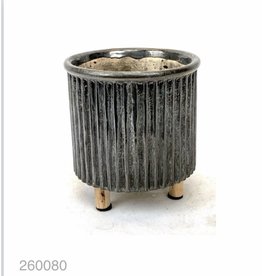 MANSION Bloempot Concrete pot on wooden leg Industrial