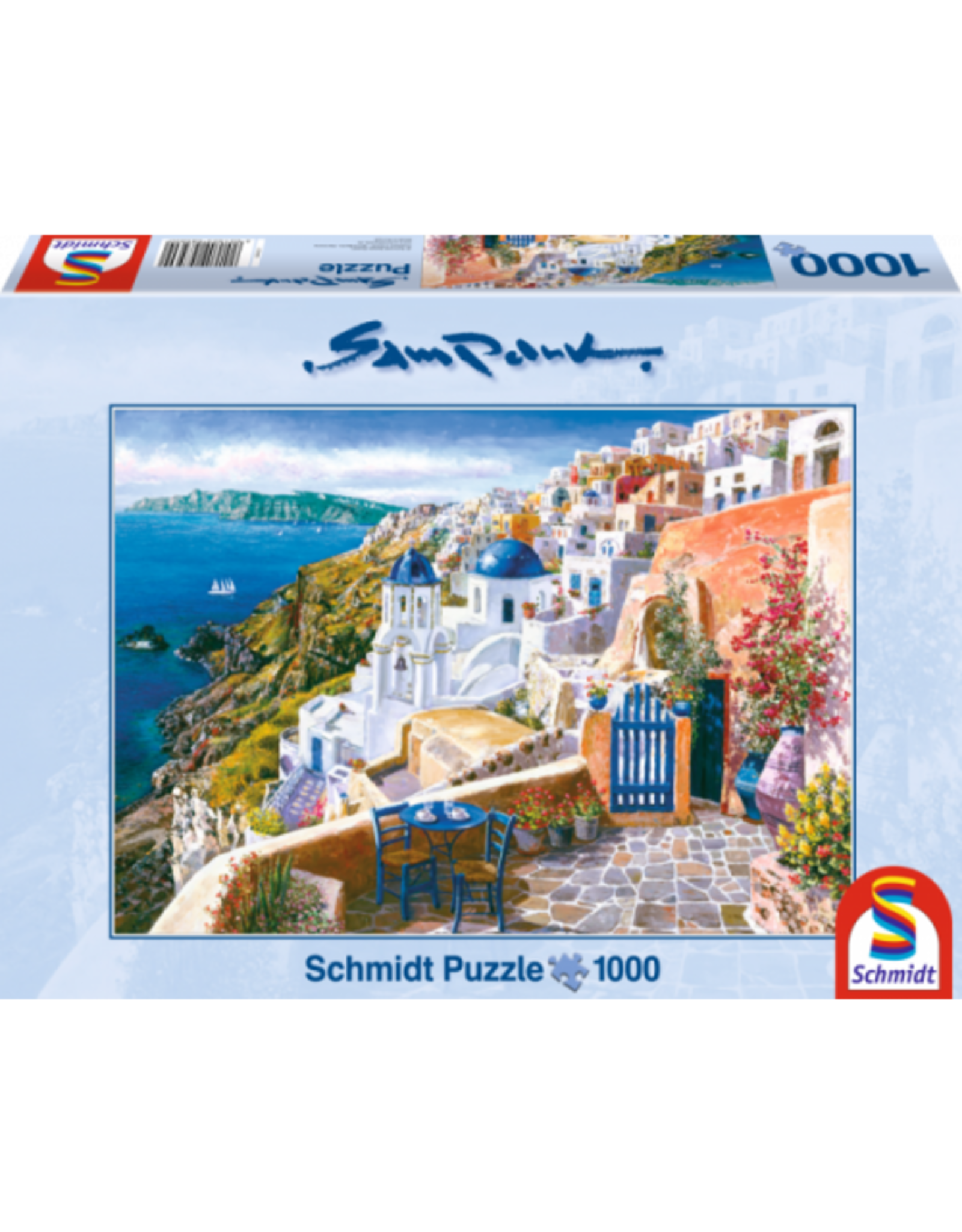 SCHMIDT Blik op Santorini, 1000 stukjes - Puzzel SCHMIDT