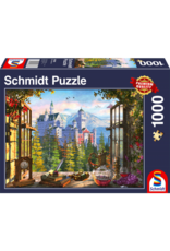 SCHMIDT Uitzicht op het sprookjeskasteel, 1000 stukjes SCHMIDT- Puzzel