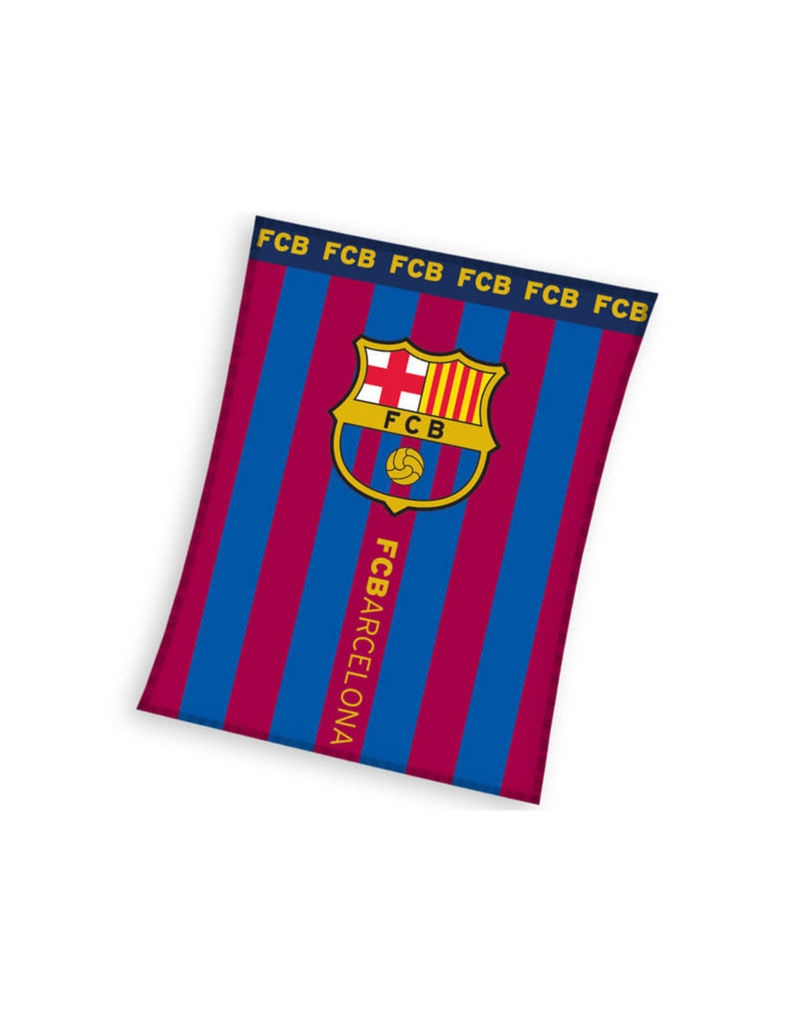 FCBARCELONA FC Barcelona fleecedeken blauw/rood 110 x 140 cm