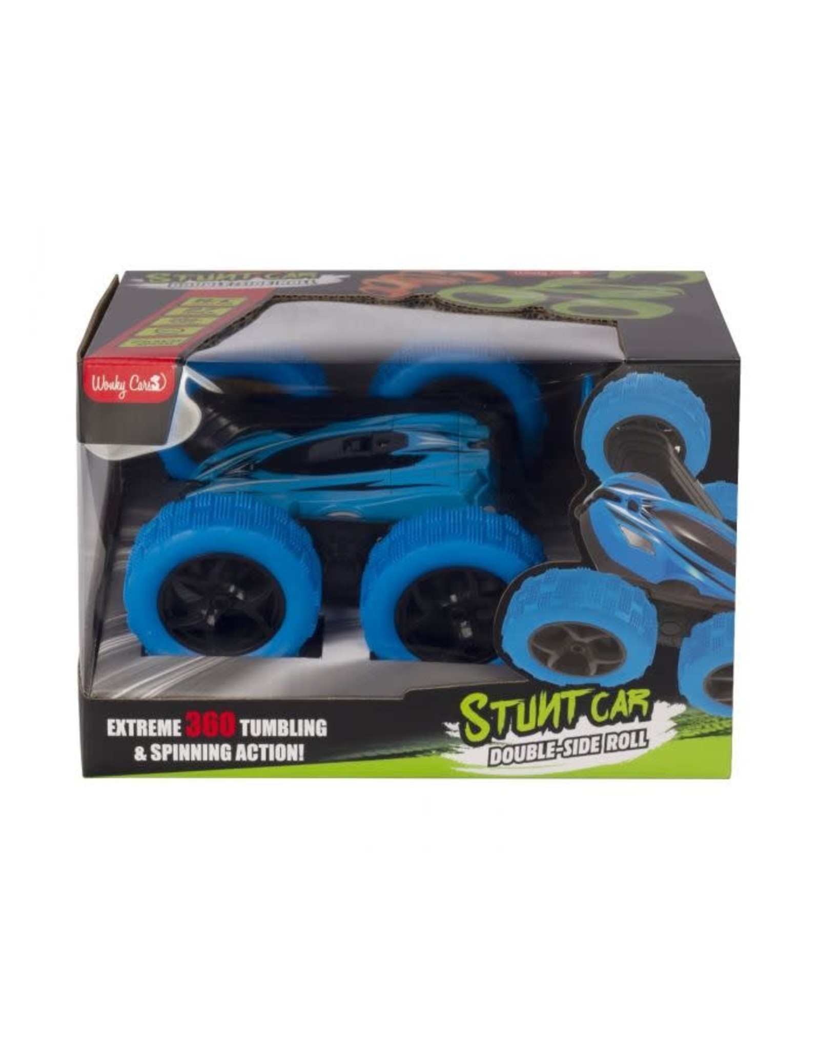 WONKY CARS Wonky Cars - Stunt Car - 360° - RC - RC Auto - Bestuurbare Auto - Radiografische Auto - Blauw