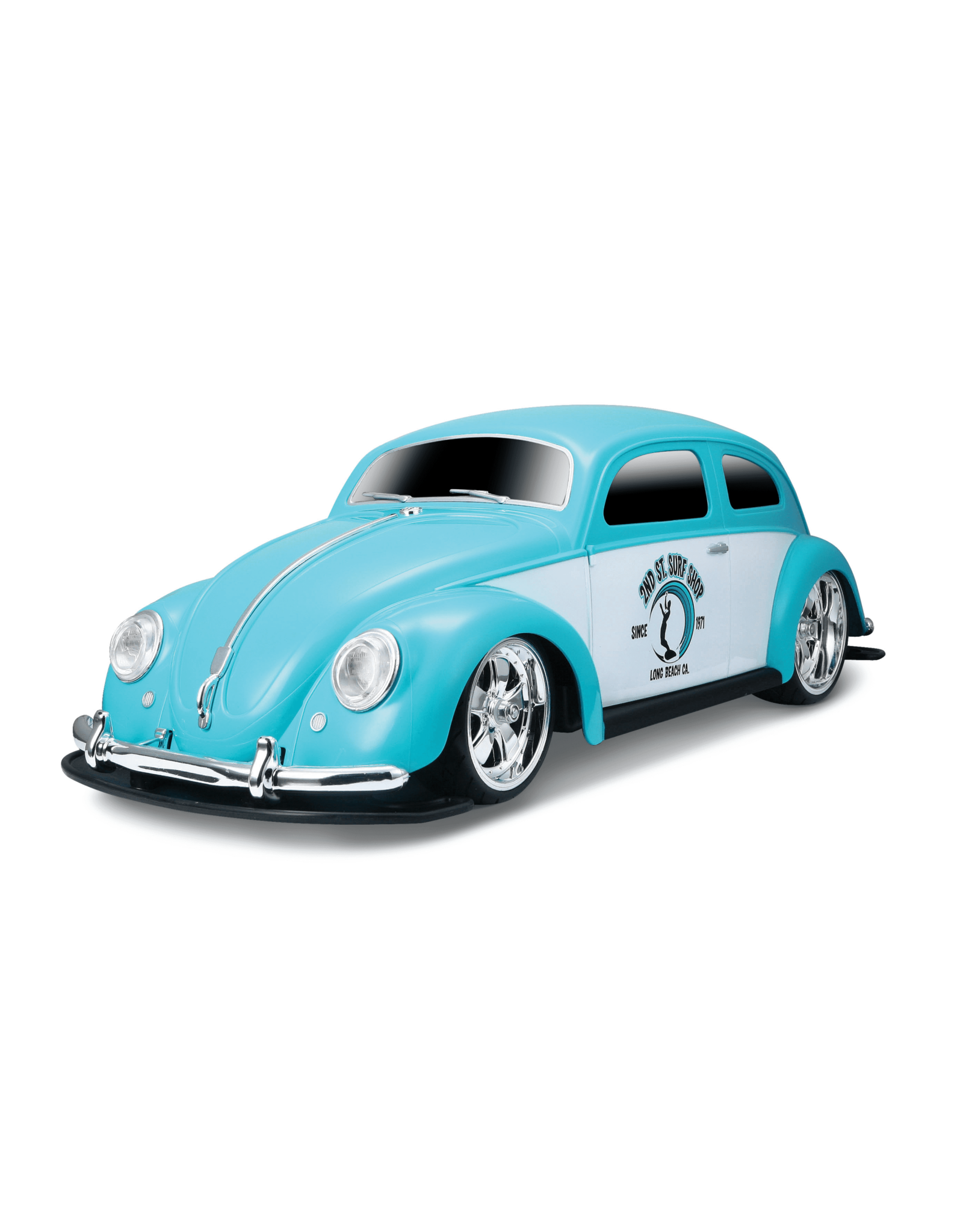 MAISTO Maisto RC Radiografische Bestuurbare auto schaal 1:10 1951 VW Beetle (Blauw/Wit)