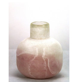 MANSION Glass Round Vase dia16x19cm Cloud Pink