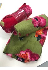 FLEECE SJAAL FLOWER  50X200 CM 2 ASSORTIE KLEUREN