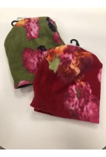 FLEECE MUTS FLOWER DESIGN