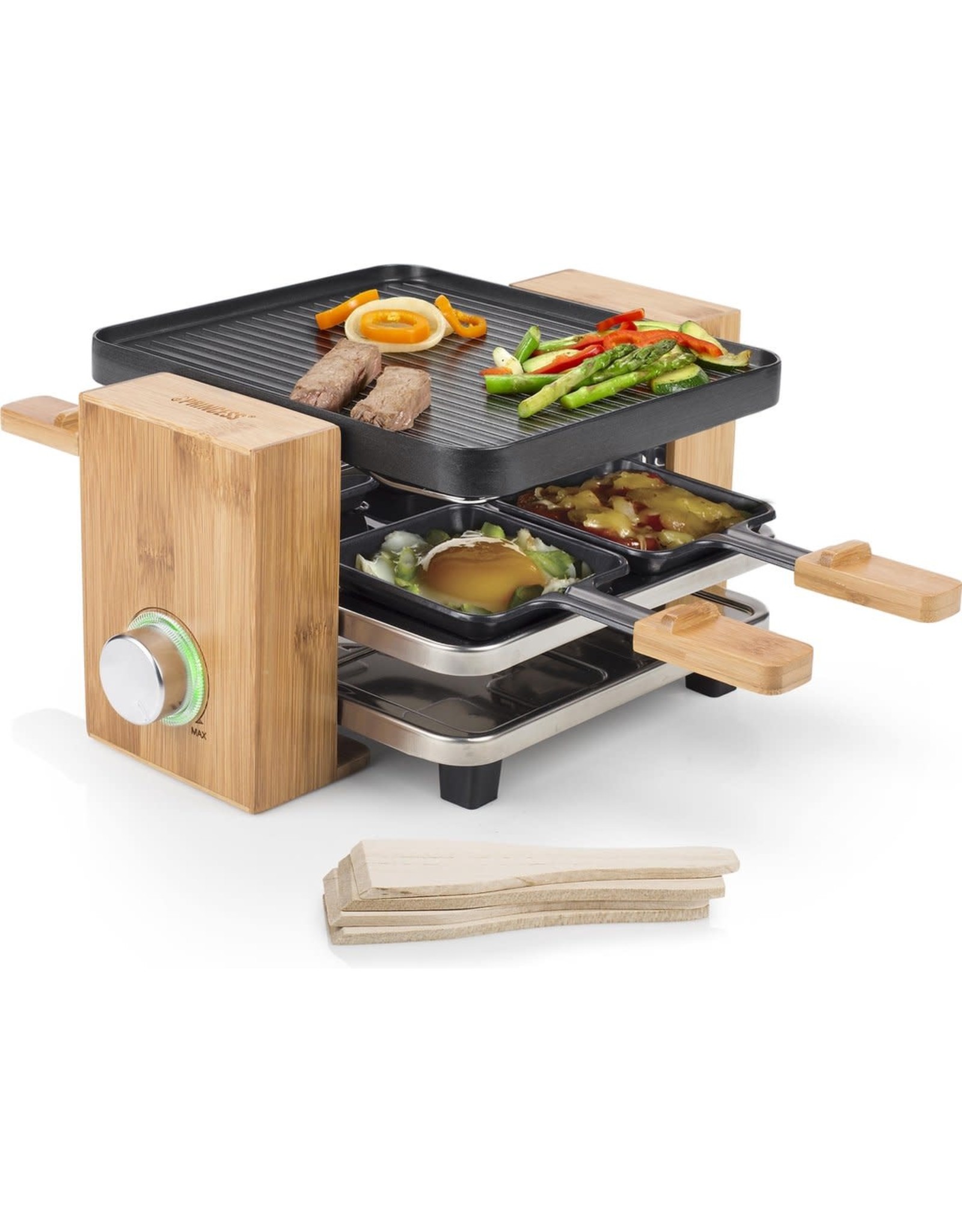 PRINCESS Princess 162900 Raclette Pure 4 - Gourmetstel - 4 personen