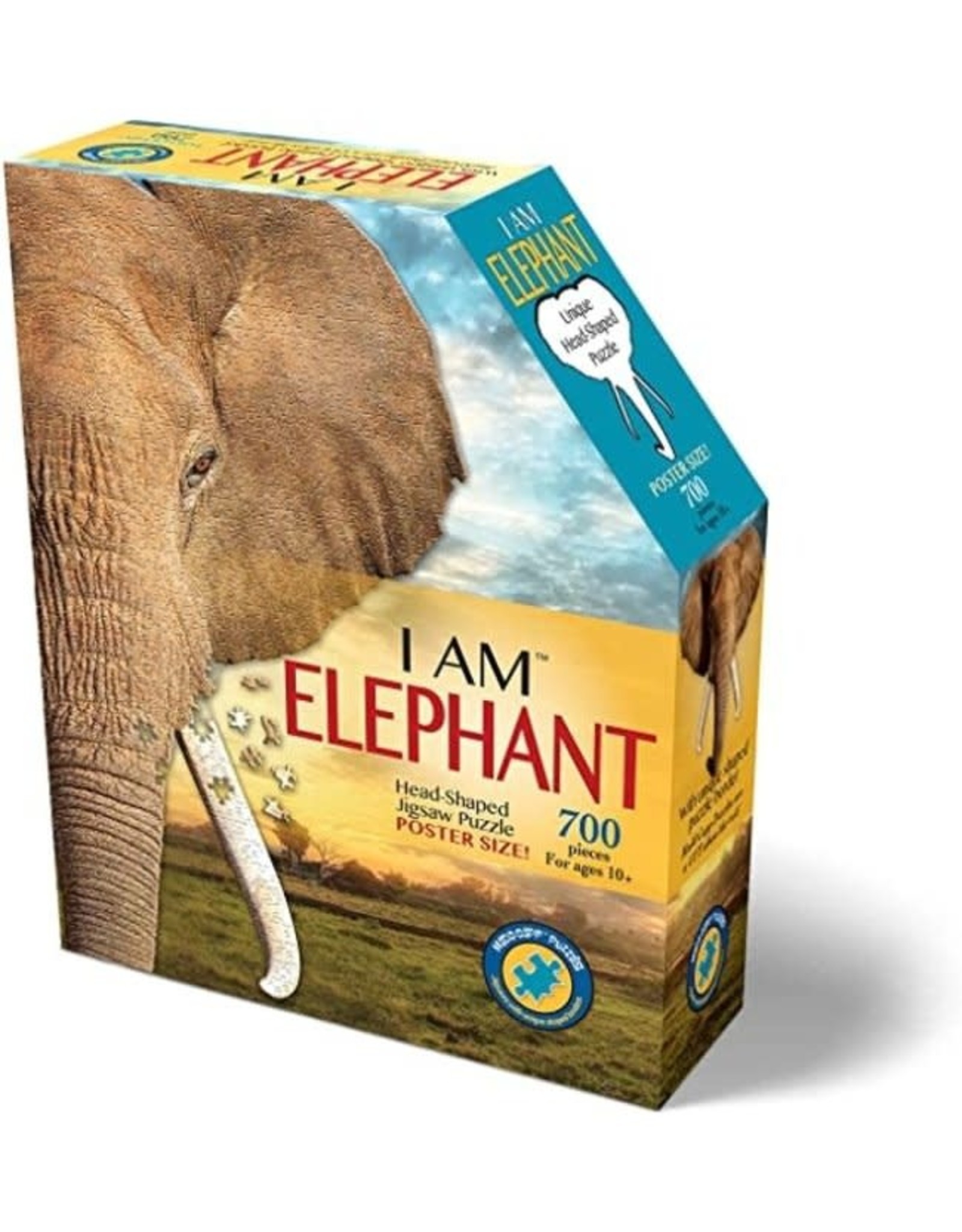 Madd Capp I Am Head Shaped Jigsaw Puzzle Elephant 300 pcs 6