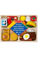 Melissa & Doug houten kratjes met voedsel