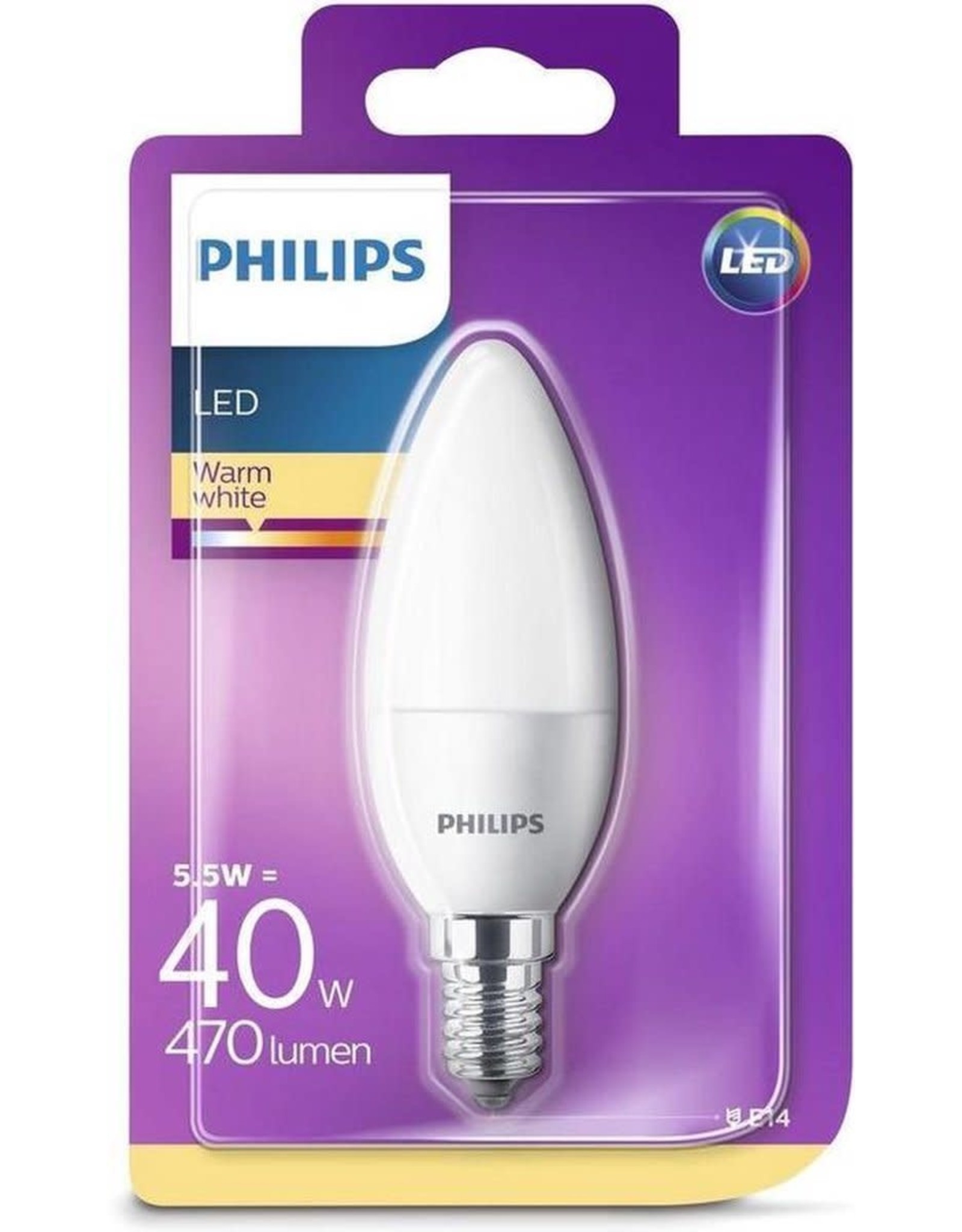 PHILIPS Philips 8718696474983 5,5W (40W) E14 FR ND LED Kaars Lamp