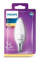 PHILIPS Philips LED kaars E14 4W (25W) warmwit mat