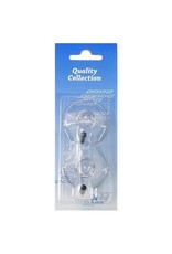 SET 2 HOOKS WITH SUCTION MOUNT TORCHON TRANSPARENT