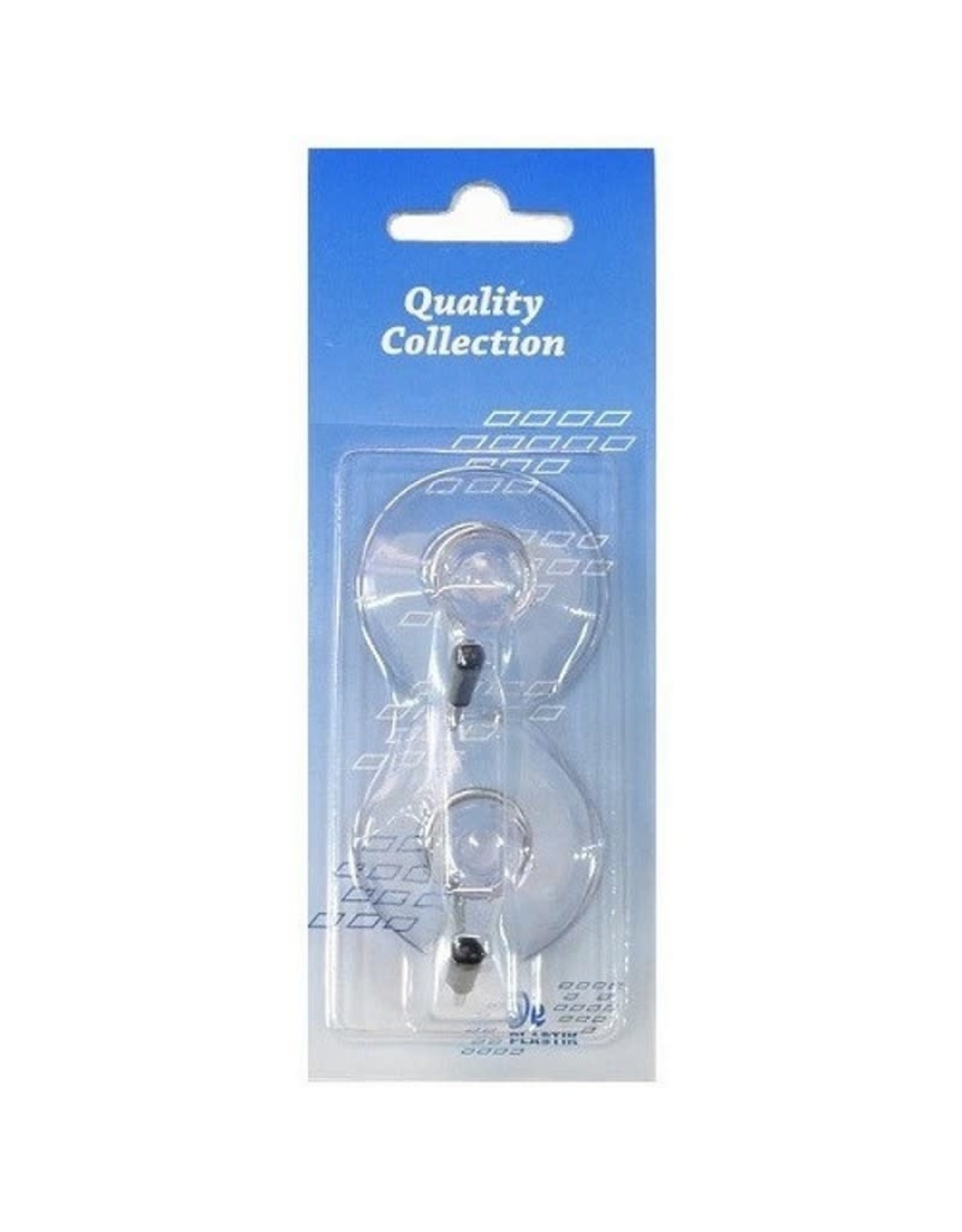 SET 2 HOOKS WITH SUCTION MOUNT TORCHON TRANSPARENT