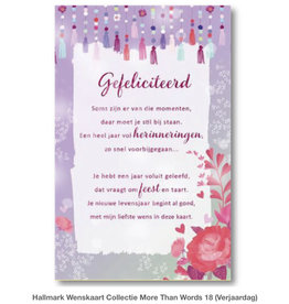 Hallmark Wenskaart Hallmark GEFELICITEERD met envelop