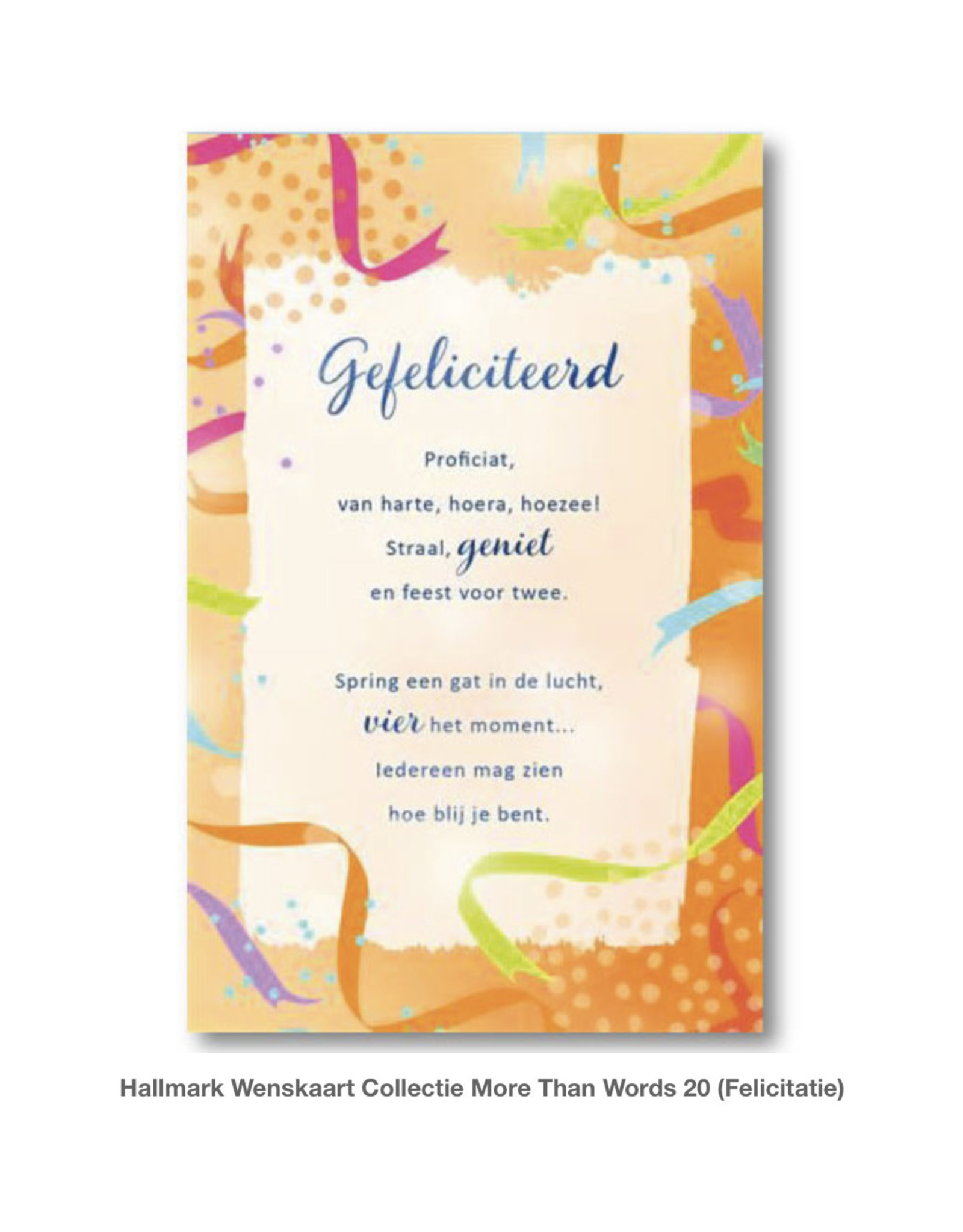 Hallmark Wenskaart Hallmark GEFELICITEERD met envolop