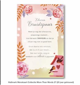 Hallmark Wenskaart Ziveren Bruidspaar- Hallmark