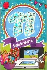 MGP CARDS Wenskaart MGP CARDS 11 gefeliciteerd met envolop