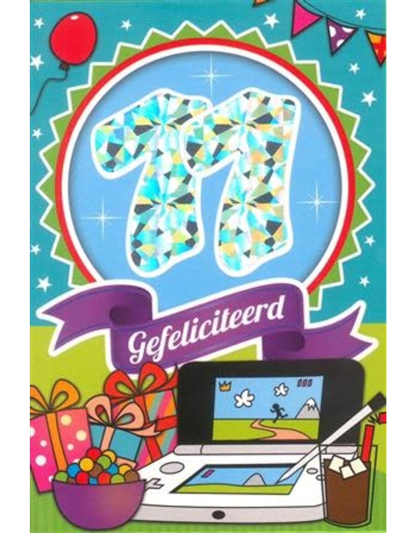 MGP CARDS Wenskaart MGP CARDS 11 gefeliciteerd met envolop