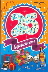 MGP CARDS Wenskaart MGP CARDS 25 gefeliciteerd met envolop