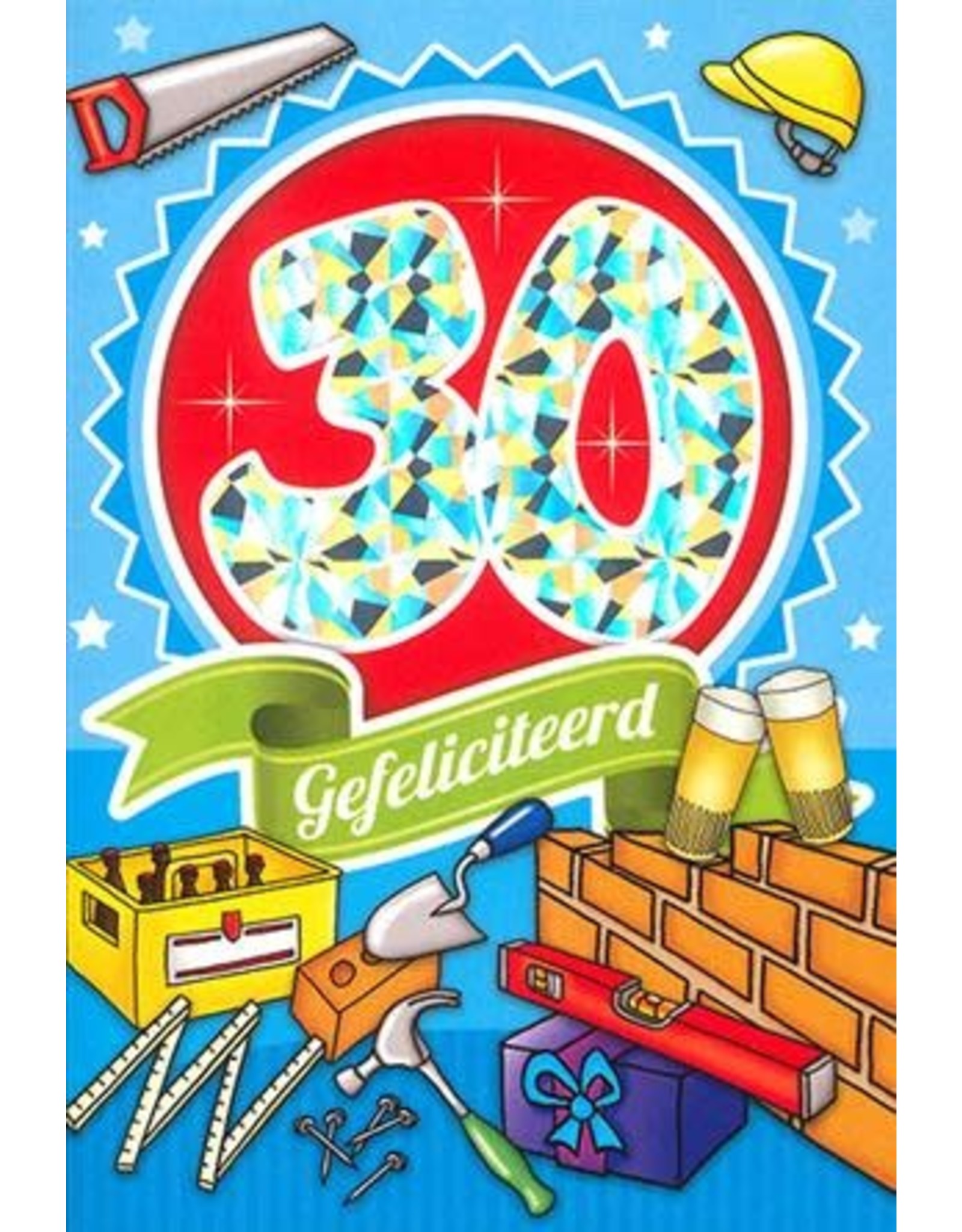MGP CARDS Wenskaart MGP CARDS 30 gefeliciteerd met envolop