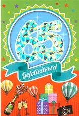MGP CARDS Wenskaart MGP CARDS 65 gefeliciteerd met envolop