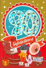 MGP CARDS Wenskaart MGP CARDS 90 gefeliciteerd met envolop