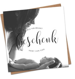 Dagelijkse broodkruimels Christelijke Kaart dagelijksebroodkruimels Geboort – Jakobus 1:17 met envelop