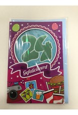 MGP CARDS Wenskaart MGP CARDS 24 gefeliciteerd met envolop