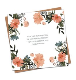 Dagelijkse broodkruimels Christelijke Kaart dagelijksebroodkruimels  – Opwekking 740 – Hij Maakte Alles Prachtig, Jou Bovenal -met envolop