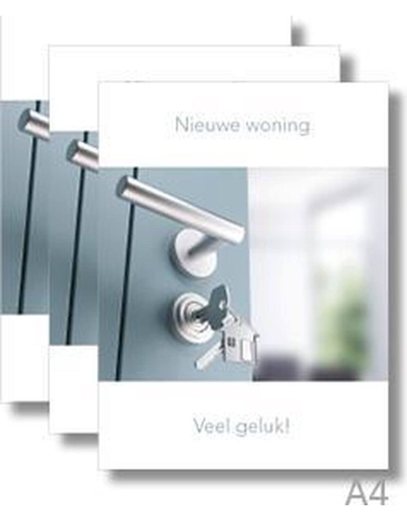 MGP CARDS Wenskaart A4 MGP CARDS-WONING- MET ENVOLOP