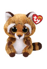 TY BEANI BOO Rusty Brown White Raccoon Boo