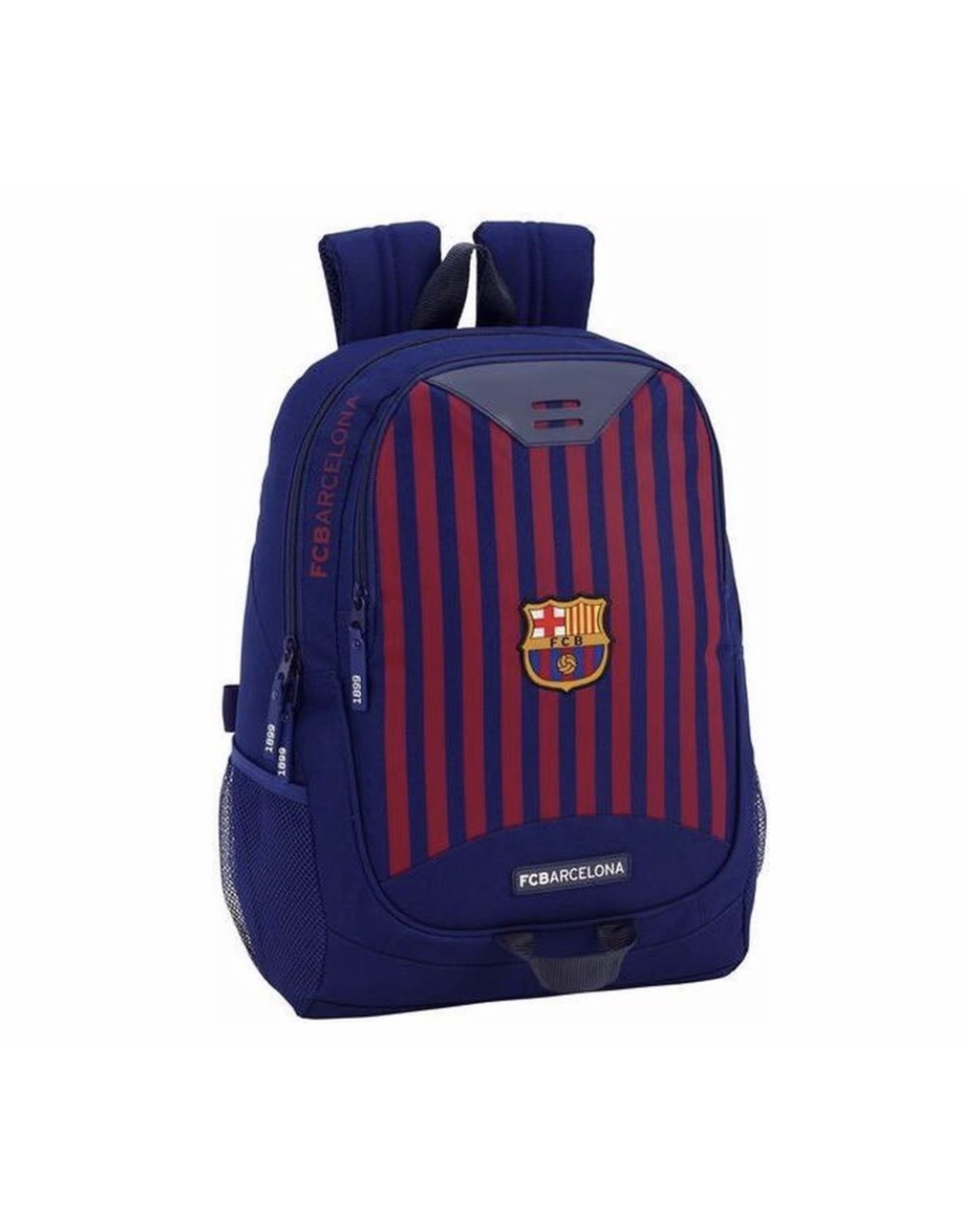 FCBARCELONA Rugzak Barcelona Rood/blauw Stripes: 44x32x17 Cm