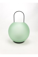 MANSION Glass Lantern 18x27cm Soft Green