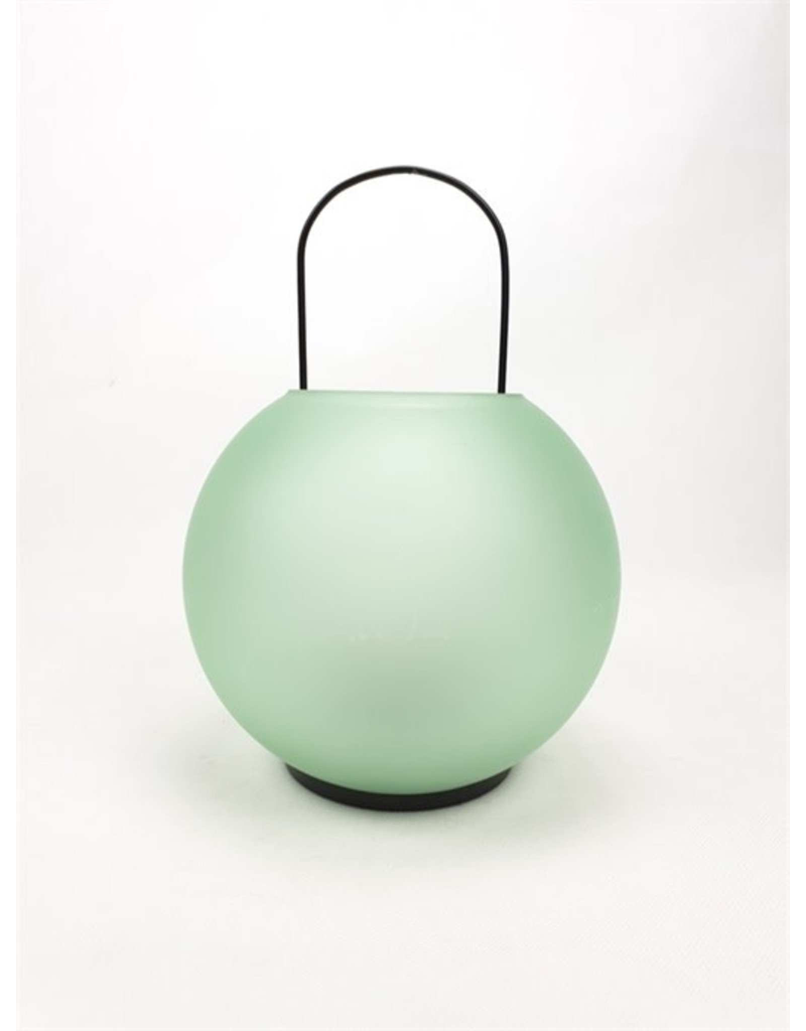 MANSION Glass Lantern 18x27cm Soft Green