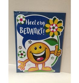 TOUCHE Wenskaart A4 touche-bedankt-met envolop