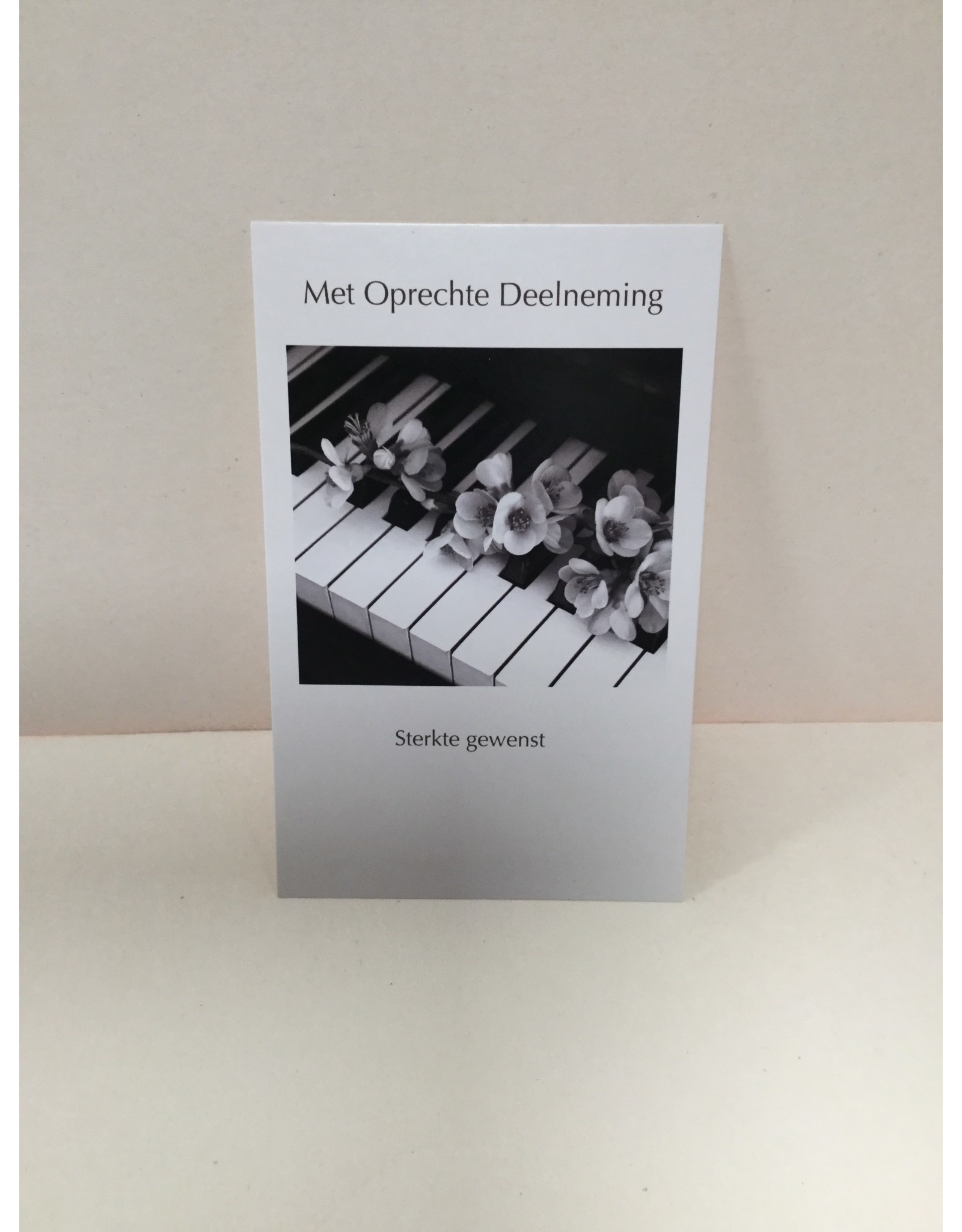 TOUCHE Rouwkaart  Met oprechte deelneming 2 design 5stuk met envolop