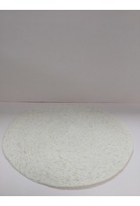 DINNERWARE PLACEMAT 37,5CM ROND SET VAN 2 WIT/GOUD