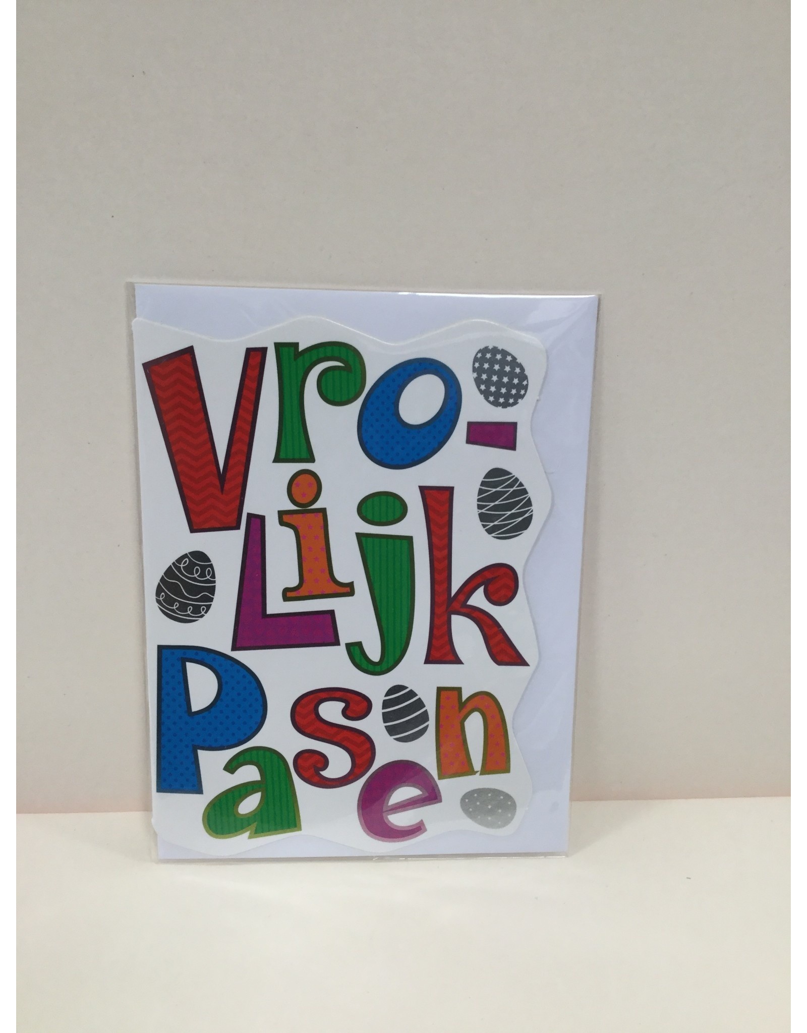 TOUCHE Wenskaart Vrolijk Pasen met envelop -Touche