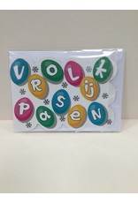 Wenskaart Vrolijk Pasen met envelop-touche