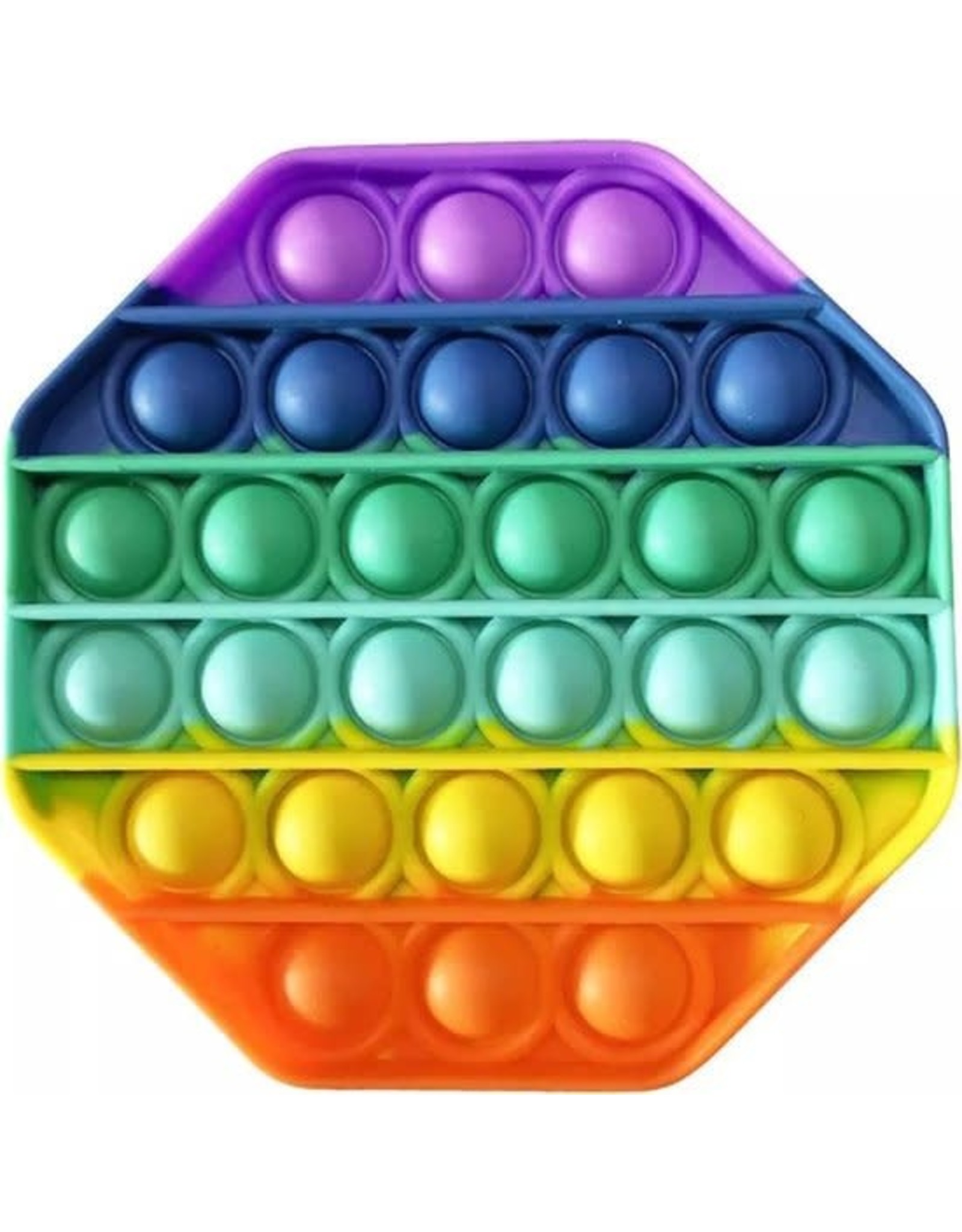 MERKLOOS Pop it achthoek regenboog fidget toys