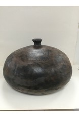 Decoratie fles/bol.h 27cm/B44cm bij 5,5 aardewerk