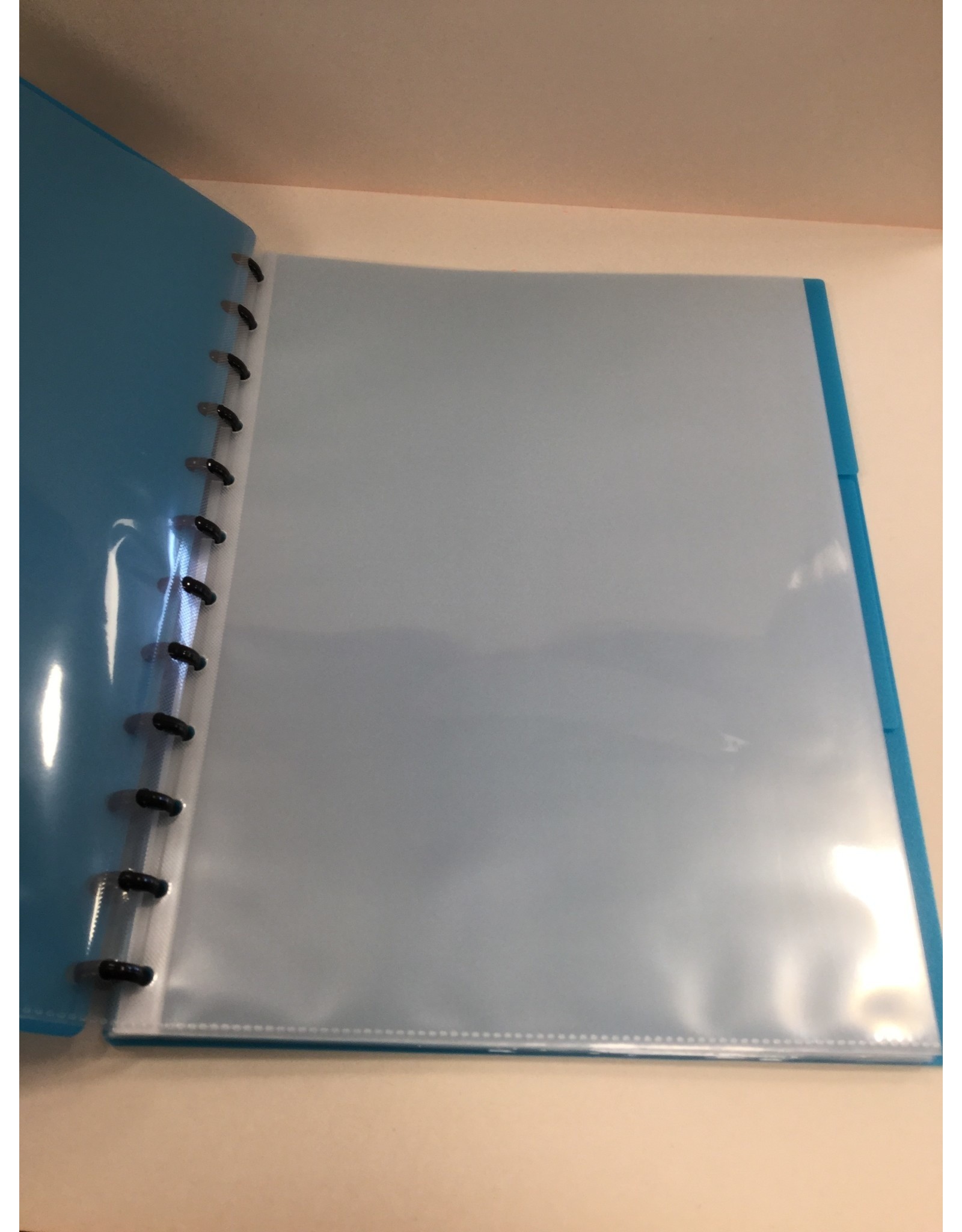 verhaak Map met insteek hoesjes groen/roze