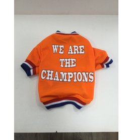 MERKLOOS HONDENTRUITJE M/TEKST ORANJE S/M/L/XL