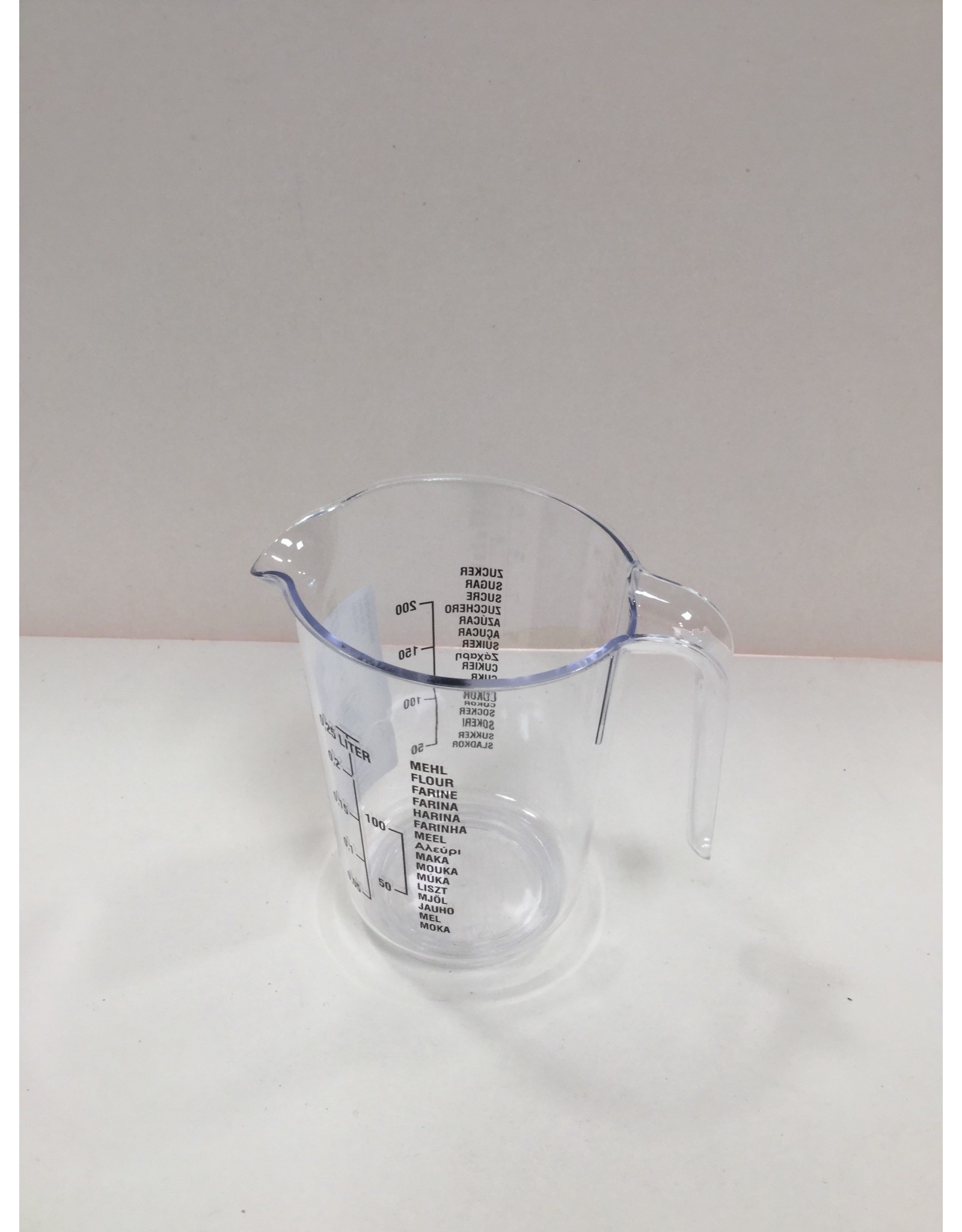 Maatbeker 0,25 liter