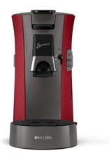 PHILIPS Philips Senseo Select CSA230/90 - Koffiepadapparaat - Dieprood en kasjmiergrijs