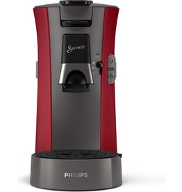 PHILIPS Philips Senseo Select CSA230/90 - Koffiepadapparaat - Dieprood en kasjmiergrijs