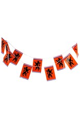 MERKLOOS Oranje Vlaggelijn 10 / 8 meter