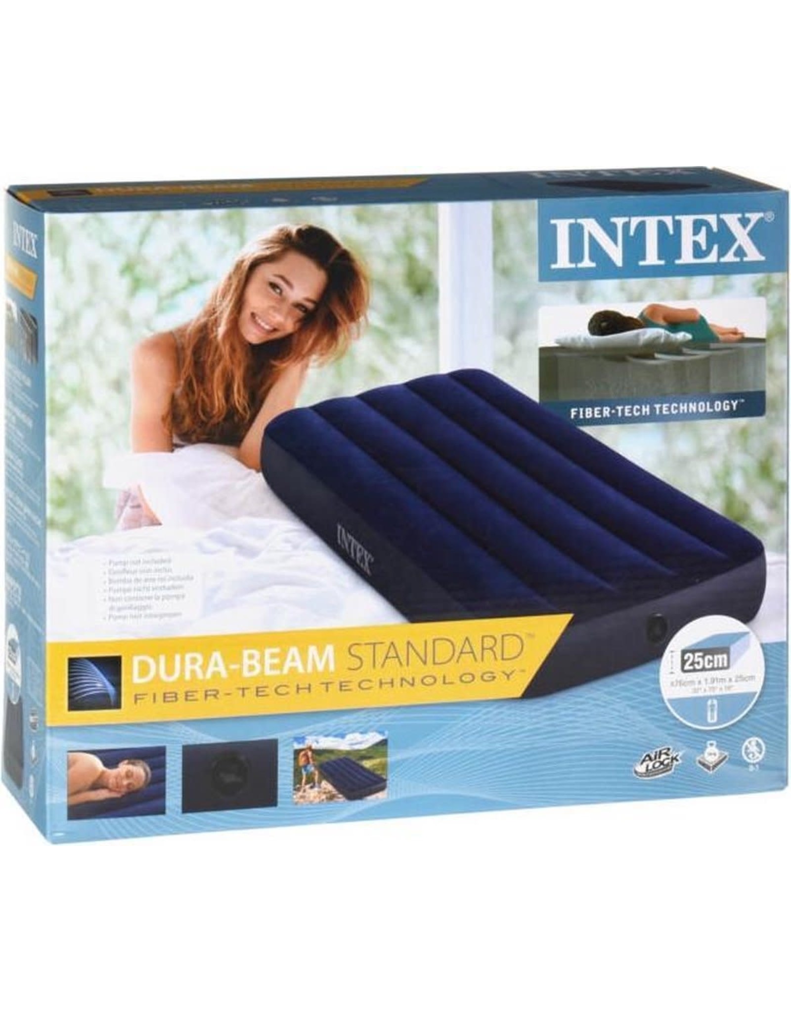 INTEX Intex Klassiek Luchtbed - 1-persoons - 191x76x22cm